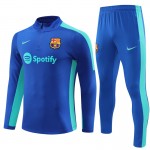 Barcelona Dark Sweatshirt Za Trening Četvrt-Zip 2023-24 Plava